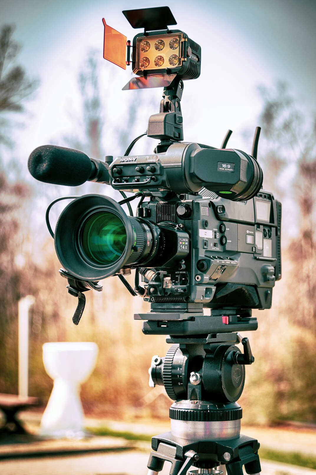 beginner filmmaker with camera