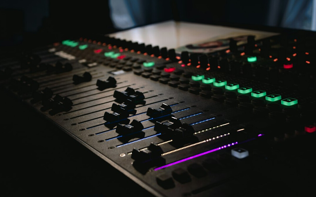 sound engineer recording