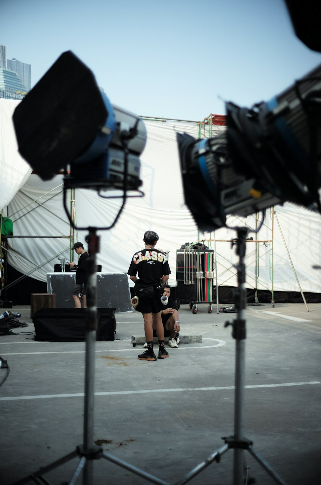 behind the scenes film set